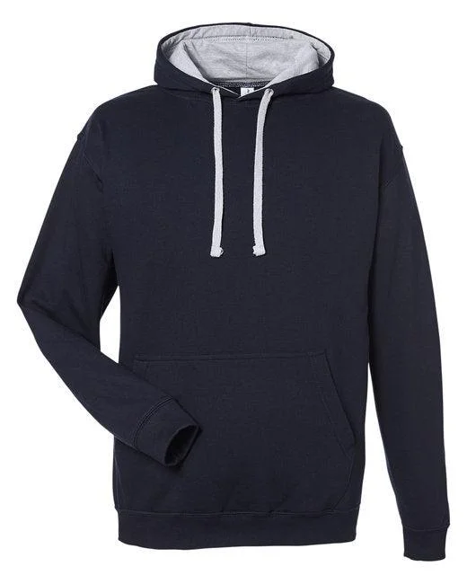 Just Hoods By AWDis Adult 80/20 Midweight Varsity Contrast Hooded Sweatshirt JHA003 Hoodie with Relaxed Fit Easy Casual