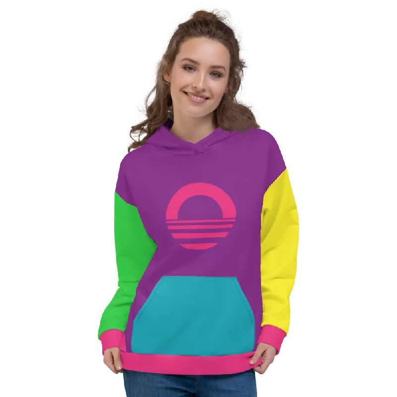 Women's Hooded Sweatshirt - Neon Hoodie with Oversized Fit Loose Comfortable