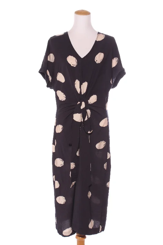 JIGSAW - Cream spot tie front dress! 16 Tunics Travel practical