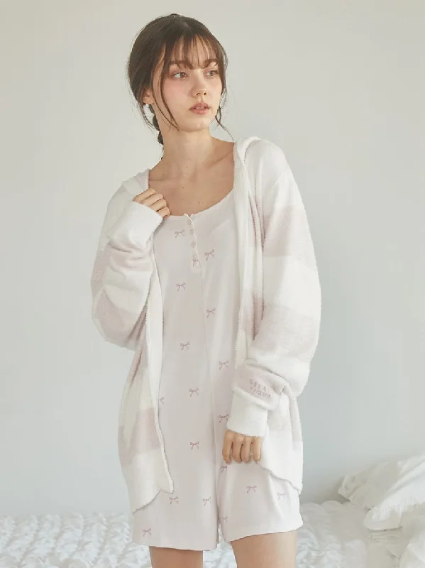 Smoothie 2-Border Zip-up Hoodie Hoodie with Frayed Bohemian Relaxed