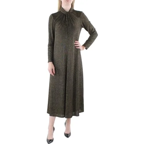 Womens Twist Front Long Cocktail and Party Dress Tunics Chic elegant