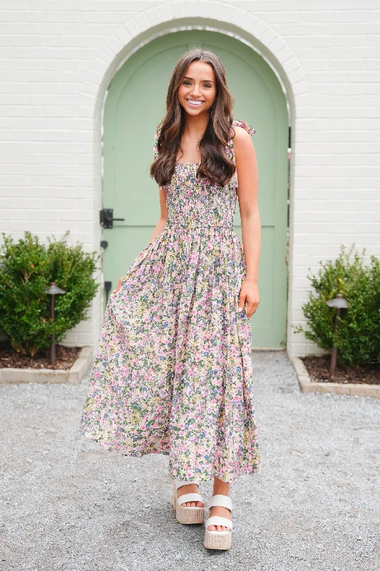 Floral Party Dress Tunics Versatile stylish