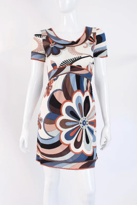 Vintage 60's EMILIO PUCCI Silk Mini Dress Stylish Summer Mini Dress
