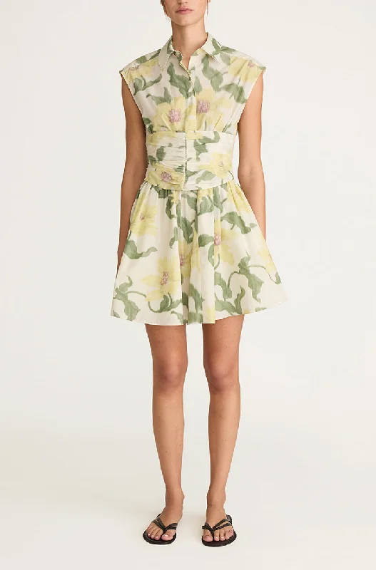 Nouveau Fleur Corseted Mini Dress Chic Bohemian Mini Dress