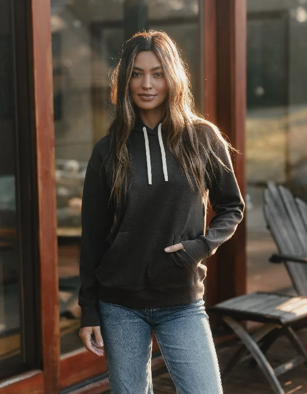 Women's Puremeso Everyday Hoodie in Java Hoodie Crop Top Short Trendy