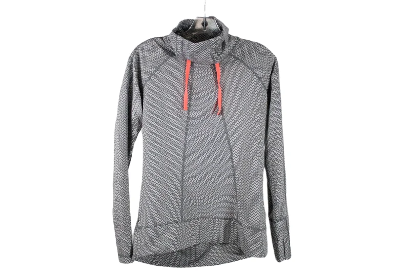 Avalanche Gray Sweatshirt | M Hoodie with Emblem Brand Identity