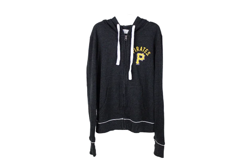 Touch Stadium Pittsburgh Pirate Hoodie | S Hoodie with Hem Frayed Vintage Worn