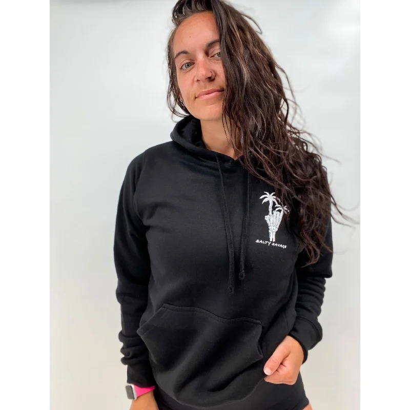 Salty Savage Unisex "Rock On" Classic Hoodie | Basic | Dead Head Edition Hoodie Jacket Zipper Layering