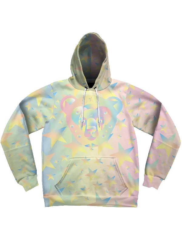 Galactic Bear Unisex Hoodie Hoodie Crop Top Short Trendy