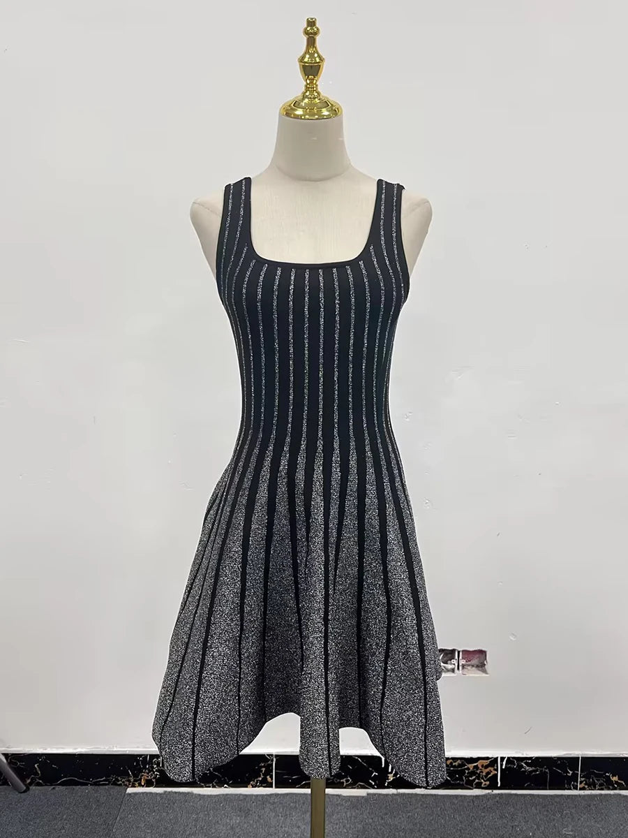 Advbridge Colorblock Sexy Slimming Mini Dresses For Women Square Collar Sleeveless High Waist Minimalist A Line Dress Female Fashion Elegant Mini Dress with Ruffles Advbridge Colorblock Sexy Slimming Mini Dresses For Women Square Collar Sleeveless High Waist Minimalist A Line Dress Female Fashion Elegant Mini Dress with Ruffles