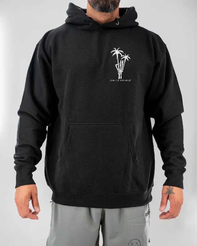 Salty Savage Unisex "Rock On" Classic Hoodie | Basic Hoodie with Strings Custom Fit Adjustable