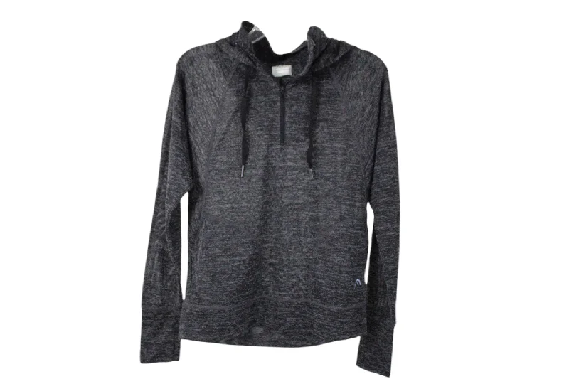 HEAD Gray Lightweight Hoodie | S Hoodie with Ribbed Cuffs Snug Fit Comfort