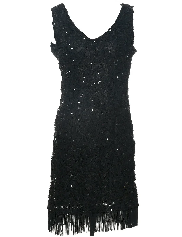 Sequined Party Dress - M Tunics Business professional