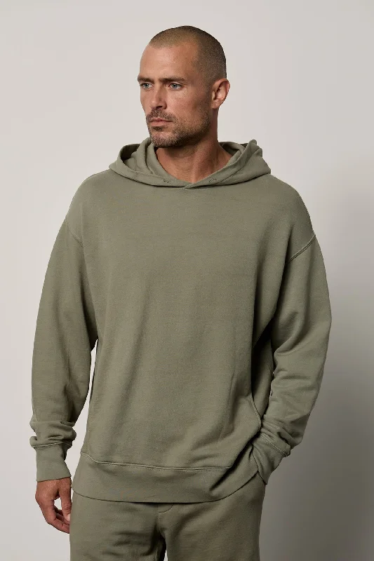 DAN FRENCH TERRY HOODIE Hoodie with Magnetic Closure Innovative Modern