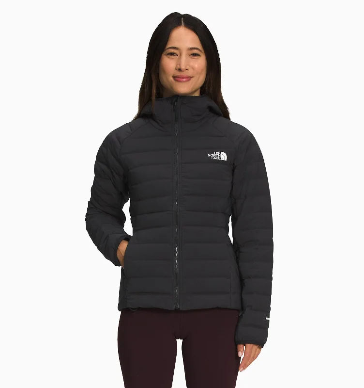 The North Face Women's Belleview Stretch Down Hoodie (Outlet Stock) Hoodie with Tied Waist Feminine Flattering