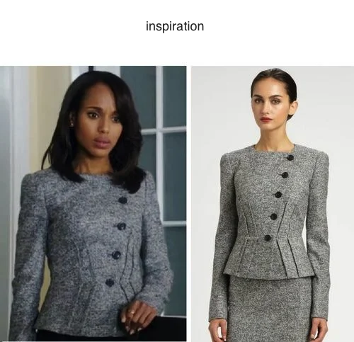 Olivia suit - top and skirt wool skirt warm