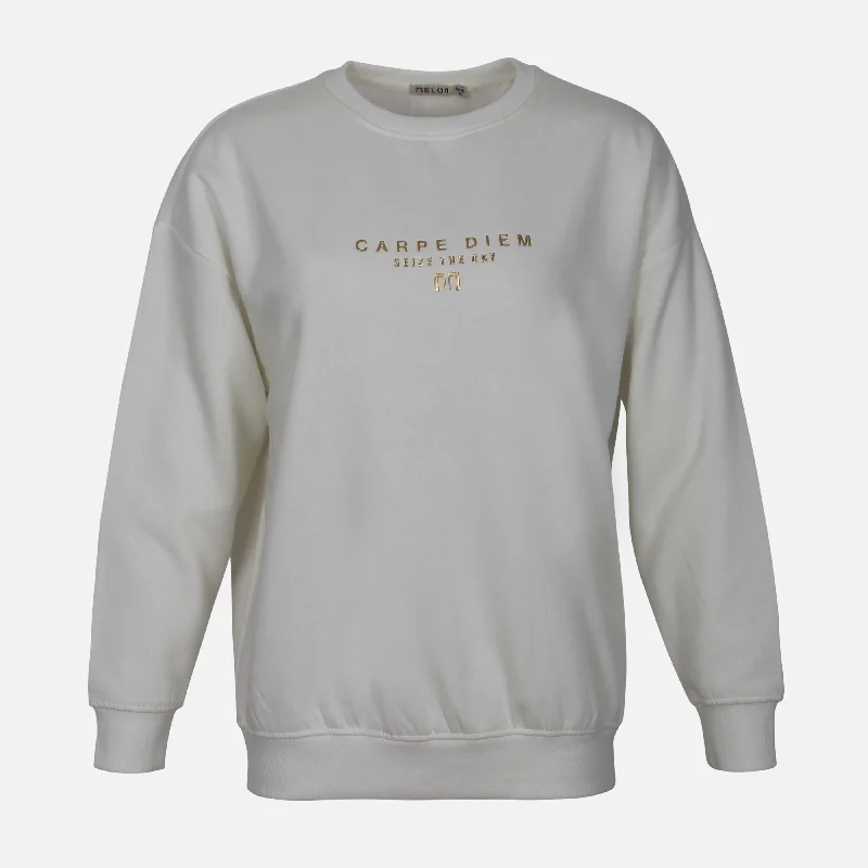 LADIES FLEECE SWEATERSHIRT Glossy Satin Silk