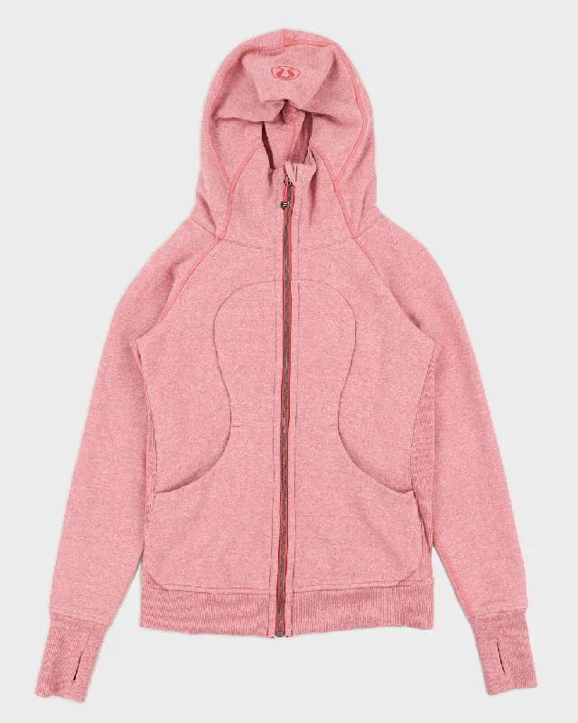 Lululemon Pink Marled Hooded Jacket - M Print Jacket Jacquard Jacket Embroidered Jacket Lululemon Pink Marled Hooded Jacket - M Print Jacket Jacquard Jacket Embroidered Jacket