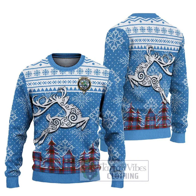 Crichton (Crighton) Clan Christmas Ugly Sweater Celtic Reindeer Style Transparent Opaque Sheer Crichton (Crighton) Clan Christmas Ugly Sweater Celtic Reindeer Style Transparent Opaque Sheer