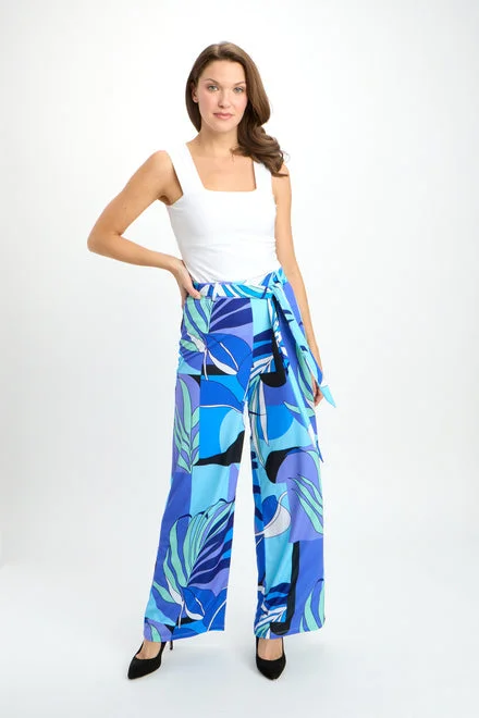 Blue Purple Knit Pant Trendy Palazzo Pants