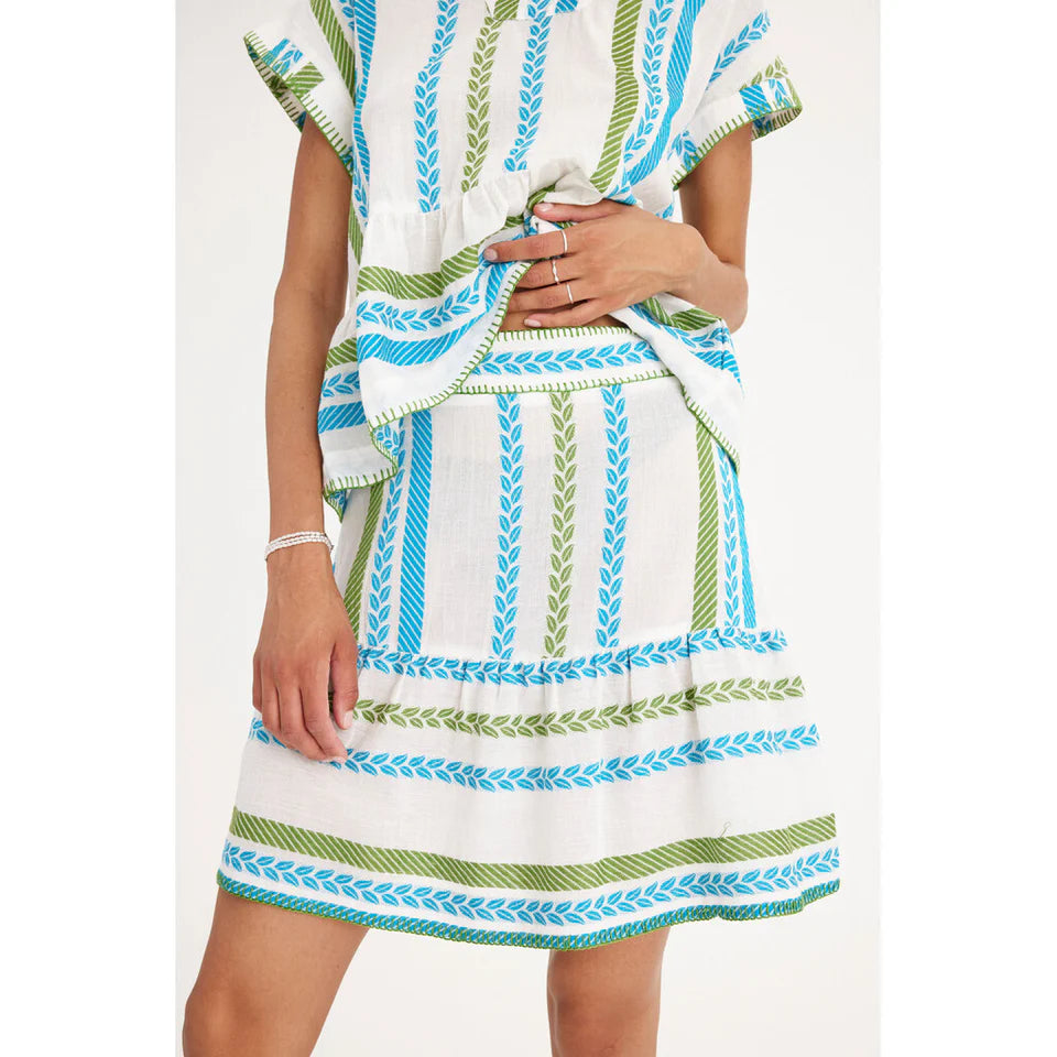 Summery Copenhagen Cady Skirt - Blue Danube corduroy skirt durable