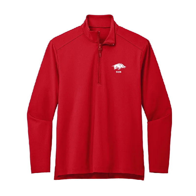 Arkansas - NCAA Women's Gymnastics : Hailey Klein - Premium Quarter Zip Jacket V-Neck Jacket Boat Neck Jacket Square Neck Jacket Arkansas - NCAA Women's Gymnastics : Hailey Klein - Premium Quarter Zip Jacket V-Neck Jacket Boat Neck Jacket Square Neck Jacket