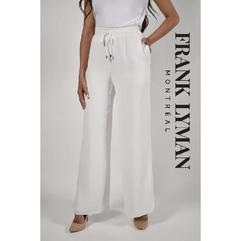 White Woven Pant Sleek Black Pants
