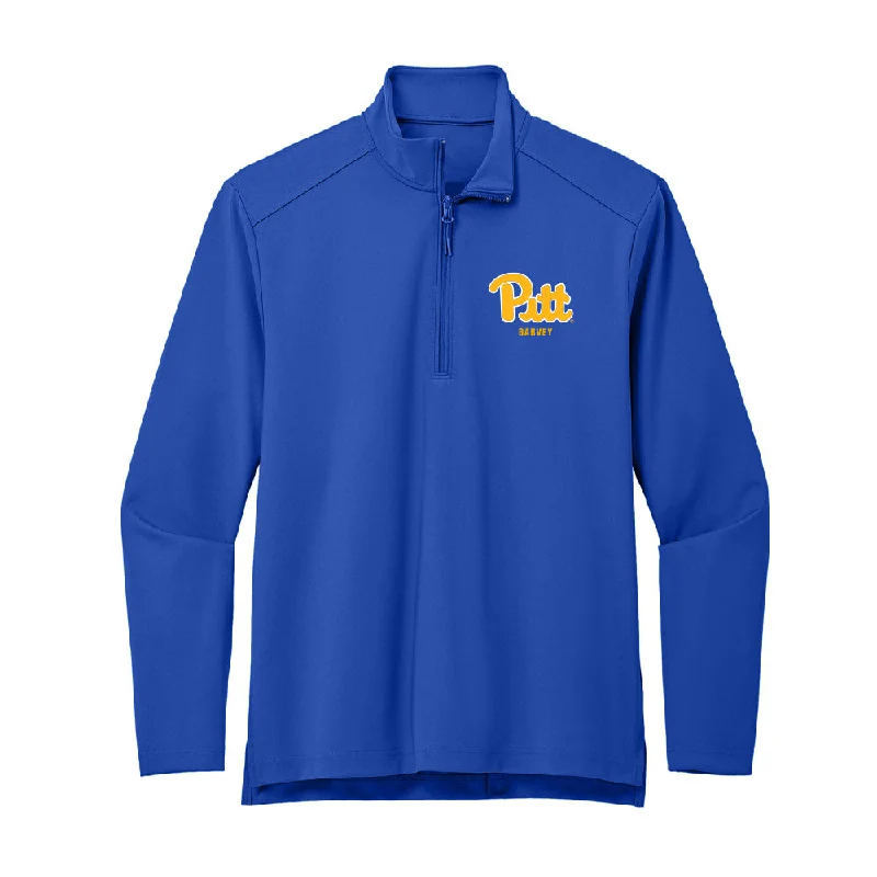 Pittsburgh - NCAA Women's Gymnastics : Reyna Garvey - Premium Quarter Zip Jacket Denim Jacket Leather Jacket Suede Jacket Pittsburgh - NCAA Women's Gymnastics : Reyna Garvey - Premium Quarter Zip Jacket Denim Jacket Leather Jacket Suede Jacket
