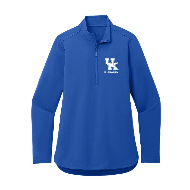 Kentucky - NCAA Women's Gymnastics : Skylar Killough-Wilhelm - Women's Premium Quarter Zip Jacket Hooded Jacket Caped Jacket Shawl Collar Jacket