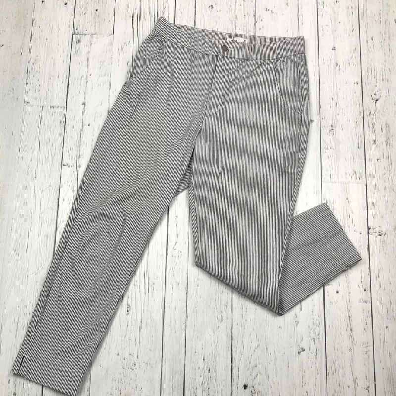 Hollister grey and white striped pants - Hers M Modern Bootcut Pants