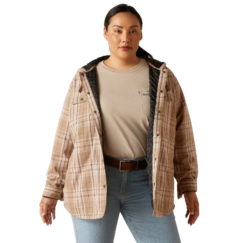 Rebar Flannel Shirt Jacket Tailored Jacket Straight Jacket A-Line Jacket