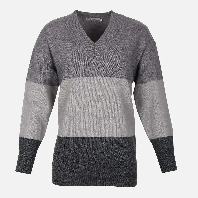 LADIES V NECK SWEATER Slim Fit Regular Fit Oversized