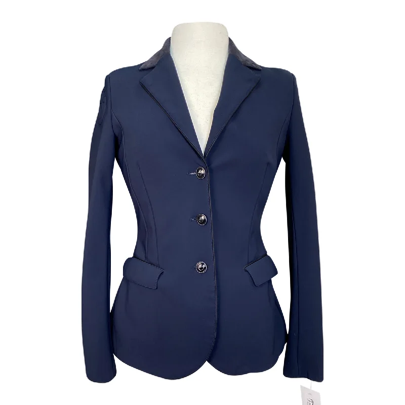 Cavalleria Toscana Competition Jacket in Navy/Black Piping - Women's IT 42 (US 8) Fleece Fabric Down Fabric Feather Fabric Cavalleria Toscana Competition Jacket in Navy/Black Piping - Women's IT 42 (US 8) Fleece Fabric Down Fabric Feather Fabric