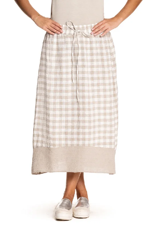 Novella Skirt in Cream corduroy skirt cozy