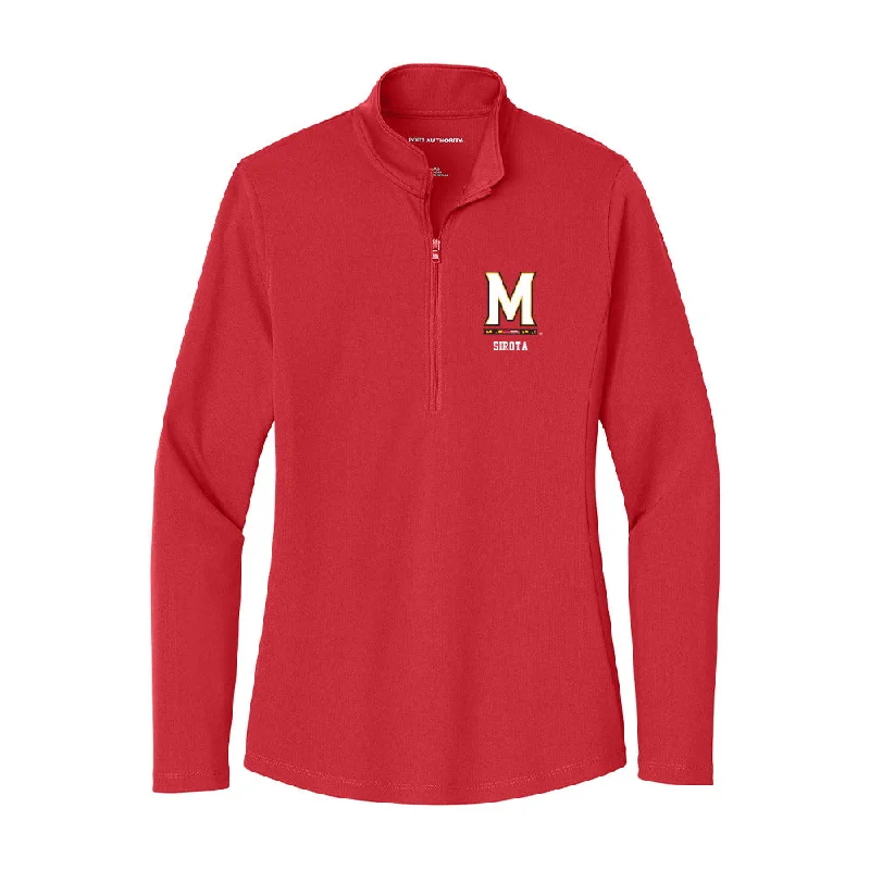 Maryland - NCAA Women's Gymnastics : Shani Sirota - Women's Lightweight Quarter Zip Jacket Jersey Jacket Tulle Jacket Batik Jacket Maryland - NCAA Women's Gymnastics : Shani Sirota - Women's Lightweight Quarter Zip Jacket Jersey Jacket Tulle Jacket Batik Jacket