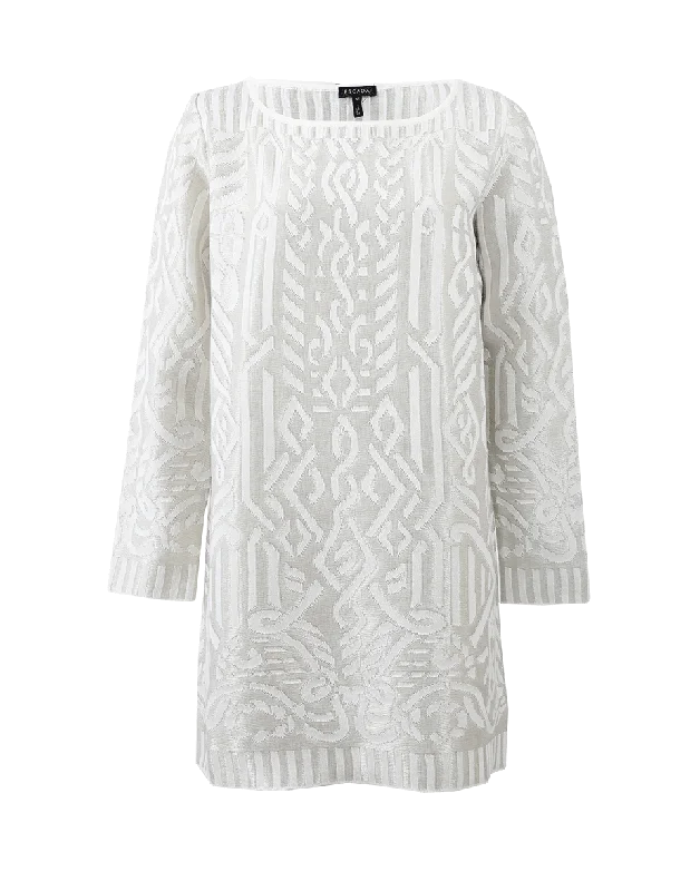 Sowustar Cable Sweater Dress Elasticated Padded Insulated