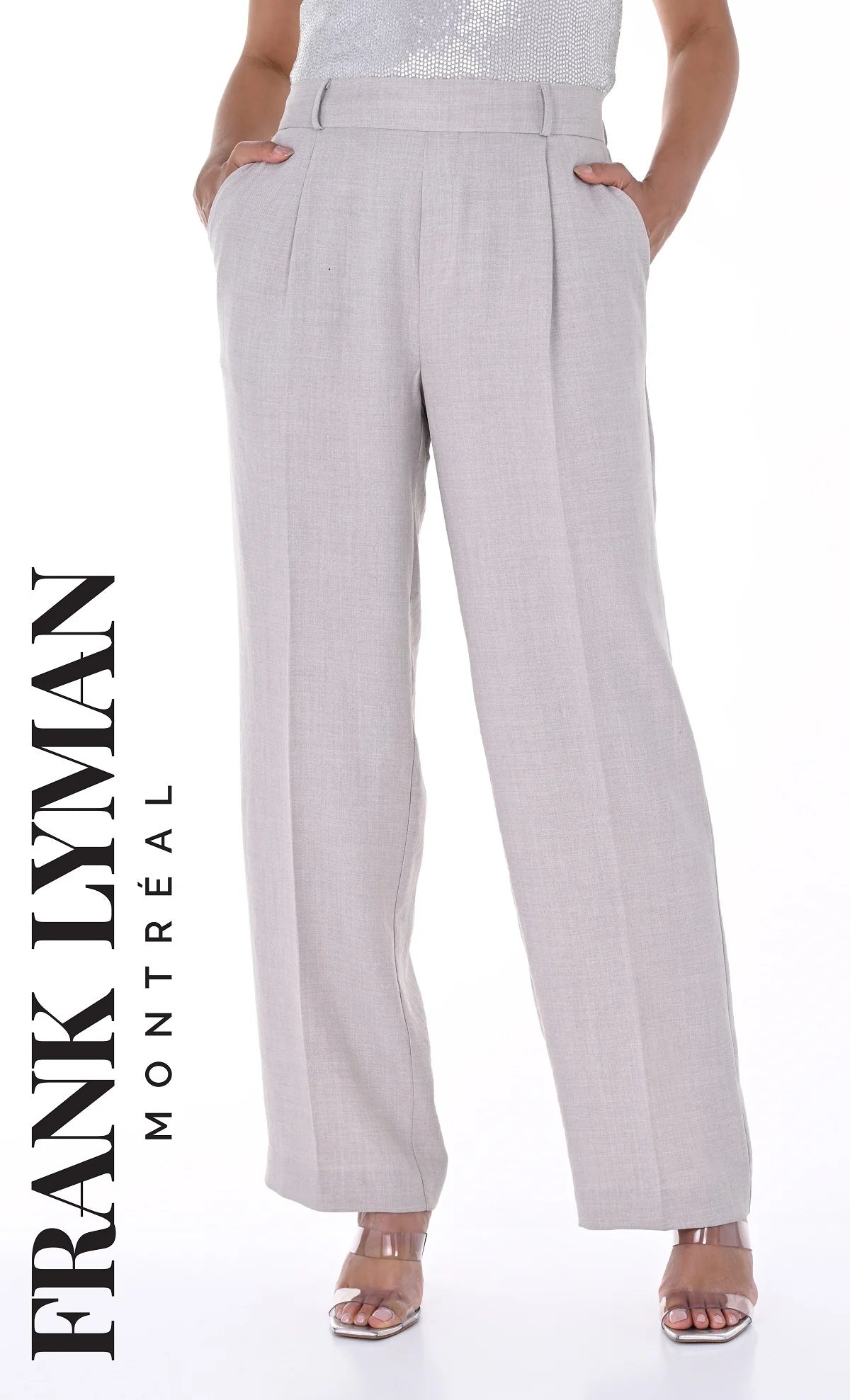 Oatmeal Woven Pants Formal Dress Pants