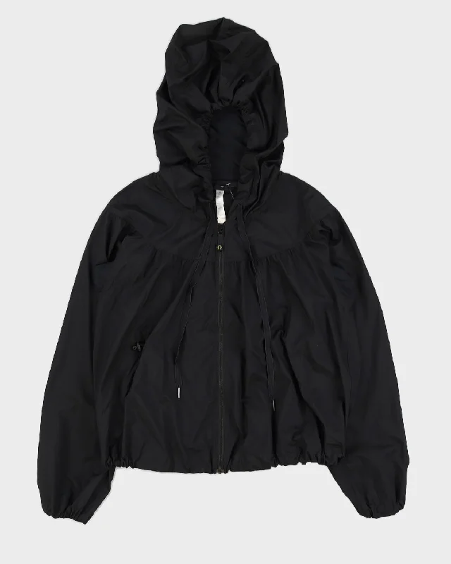 Lululemon Black Nylon Athletic Hooded Jacket - M (UK 10) Print Jacket Jacquard Jacket Patchwork Jacket Lululemon Black Nylon Athletic Hooded Jacket - M (UK 10) Print Jacket Jacquard Jacket Patchwork Jacket