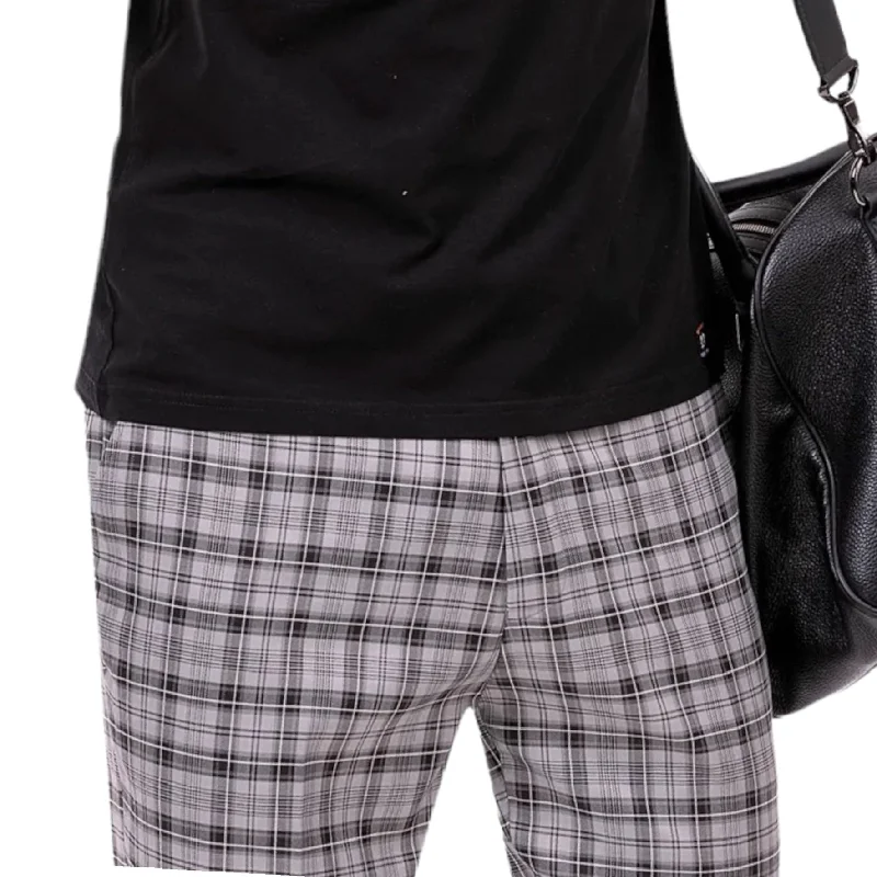 KENT & PARK: Slim Fit Plaid Pants PL74 Trendy Tapered Pants