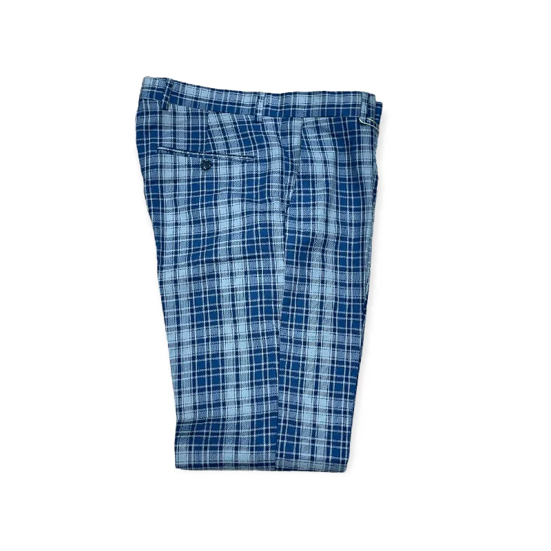 DJ PLUS: Plaid Skinny Dress Pants ON49 Cozy Fitted Pants