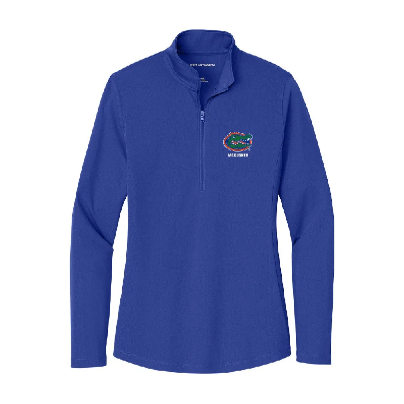 Florida - NCAA Women's Gymnastics : Riley McCusker - Women's Lightweight Quarter Zip Jacket V-Neck Jacket Boat Neck Jacket Square Neck Jacket