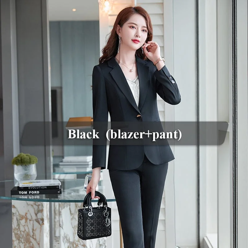 2 Piece black pant Suit