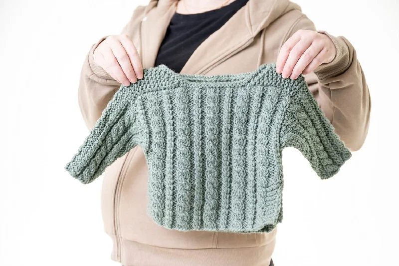 Cable Baby Sweater (Knit) Sweater Knitwear Pullover