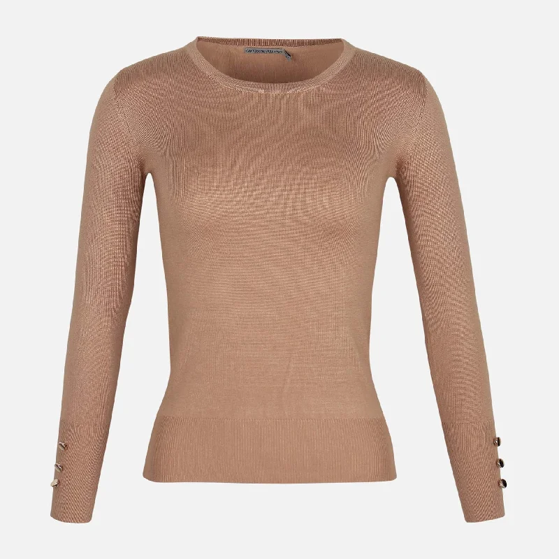 LADIES BASIC SWEATER CREWNECK Elasticated Padded Insulated