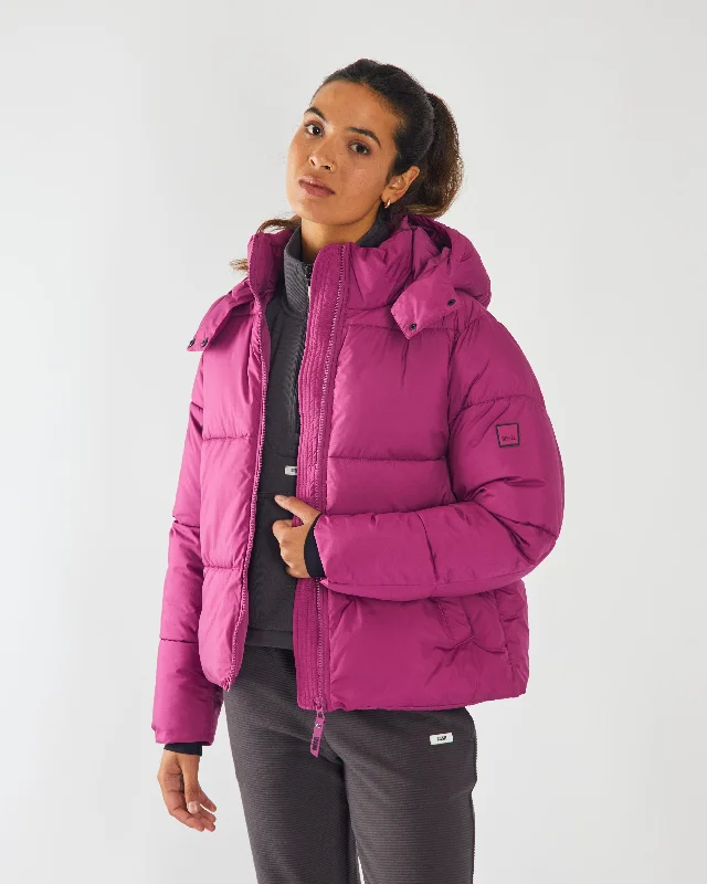 Polly Jacket Raspberry Rose Insulated Jacket Fitted Jacket Loose Jacket