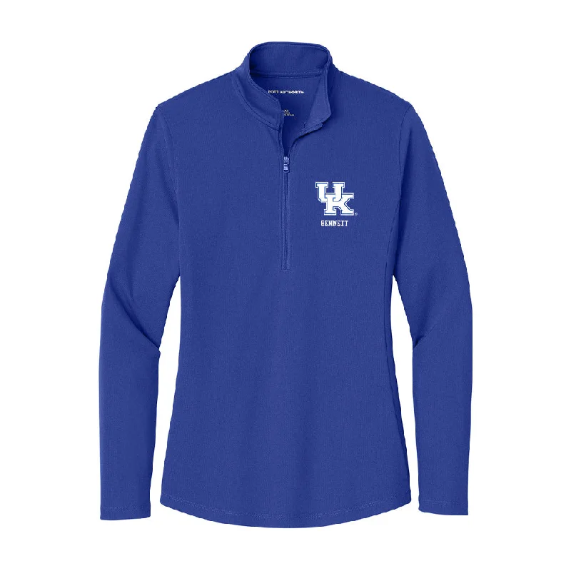 Kentucky - NCAA Women's Gymnastics : Chesney Bennett - Women's Lightweight Quarter Zip Jacket Satin Jacket Silk Jacket Chiffon Jacket