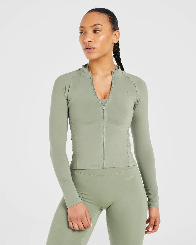 Staple Longline Zip Jacket - Olive Green Zippered Jacket Buttoned Jacket Snapped Jacket Staple Longline Zip Jacket - Olive Green Zippered Jacket Buttoned Jacket Snapped Jacket