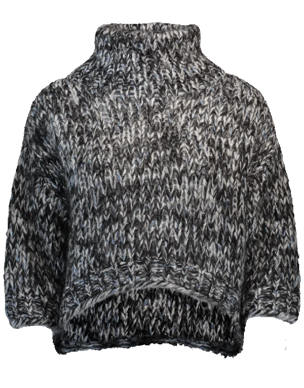 Knit Sweater Ribbed Striped Patterned