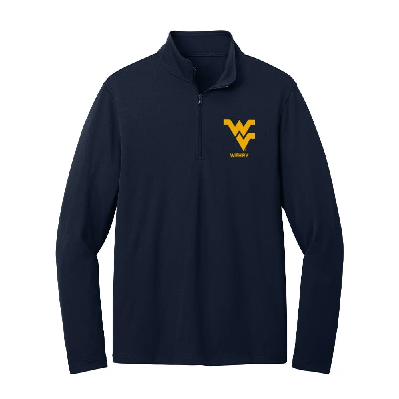 West Virginia - NCAA Women's Gymnastics : Emma Wehry - Lightweight Quarter Zip Jacket Chenille Jacket Brocade Jacket Lace Jacket West Virginia - NCAA Women's Gymnastics : Emma Wehry - Lightweight Quarter Zip Jacket Chenille Jacket Brocade Jacket Lace Jacket