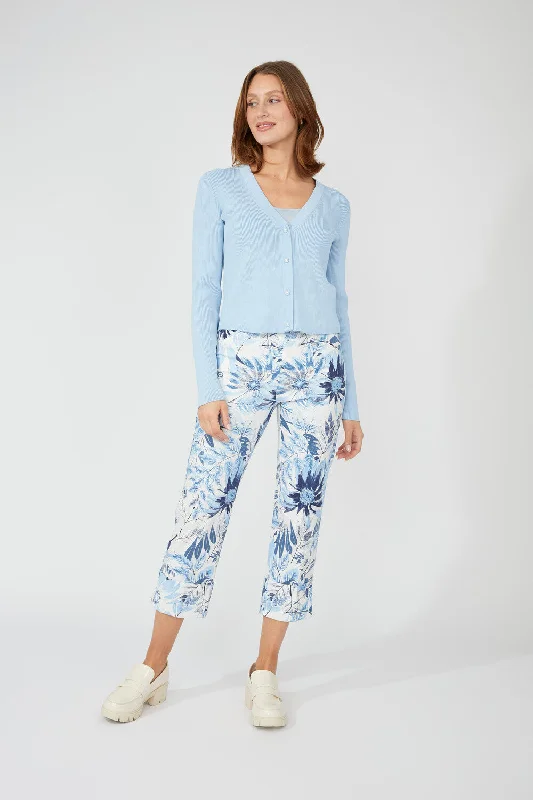 Blue Garden Pants Elegant Dress Pants